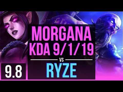 Carry your team as MORGANA vs RYZE (MID) | KDA 9/1/19, Legendary | EUW Diamond | v9.8