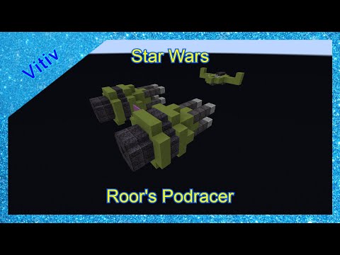 Star Wars Boles Roor's Podracer in Minecraft.