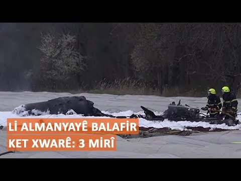 Li Almanyayê balafir ket xwarê: 3 mirî