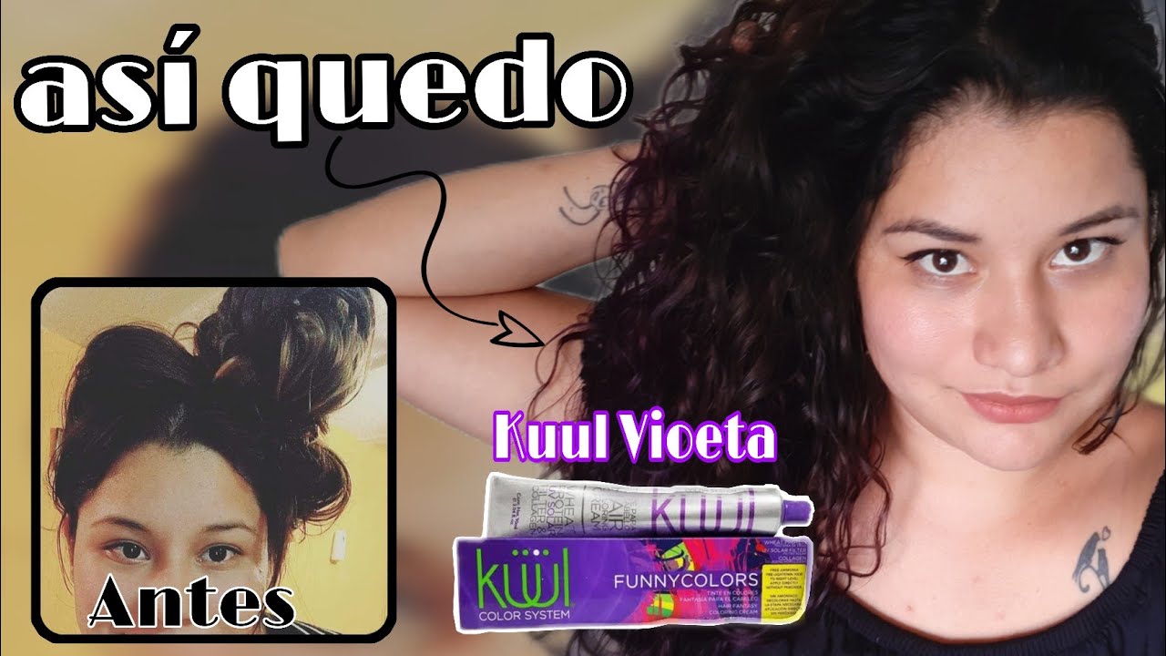 Así pintó mi cabello en casa 💆‍♀️ | Fácil | Color violeta con KUUL 💜