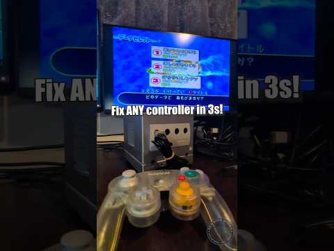 Fix ANY Controller in 3 Seconds (No Tools) #gamecube #controllerrepair #retrogaming #gaming #shorts