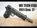 WE CQB 1911 Gen. 2 Heavy Weight GBB Pistol Review!