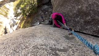 preview picture of video 'Cosumnes River Gorge - Crack Climbing'