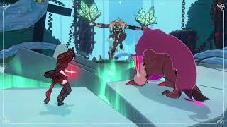 Bayonetta Origins: Lusallie vs the Jabberwalker
