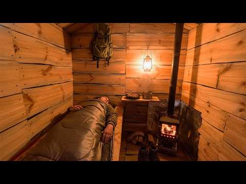 Building a warm and cozy forest house from start to finish