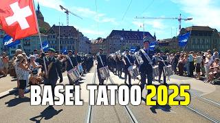 Basel Tattoo 2025 🎉 Spectacular Marching Band Military Parade in Switzerland