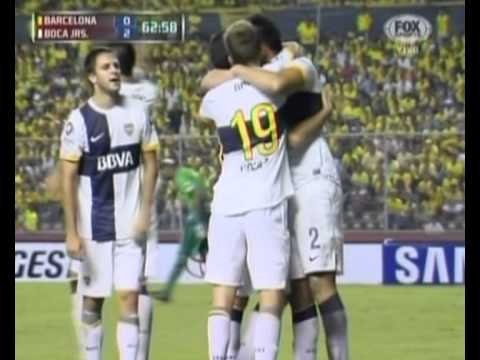 Gol de Pérez (Barcelona Sp 1 Boca 2) Libertadores 2013