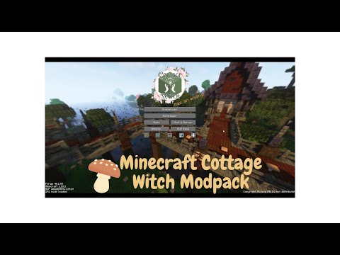 Trying Minecraft Cottage Witch Modpack - Finding the Most Beautiful Biome!!