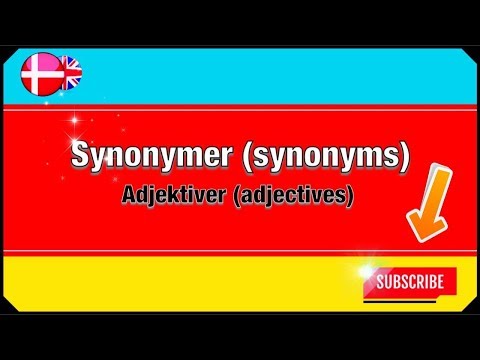 A Taste of Danish Word Choice - Synonyms and Adjectives