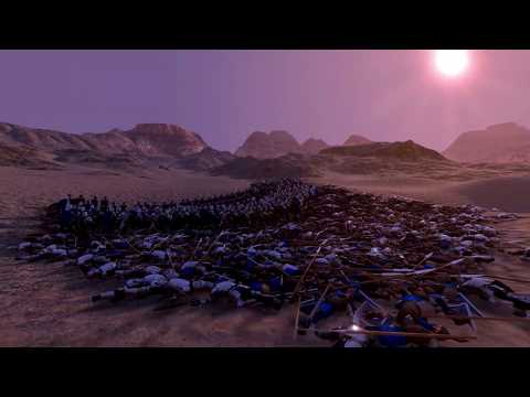 1000 Heavy Knight vs 1000 Spearman in city of lost cruzades