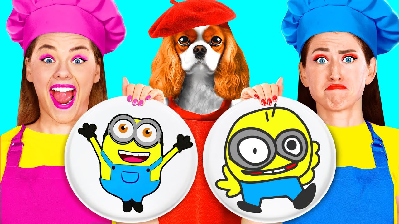 Pancake Art Challenge with Dog by BaRaDa Challenge