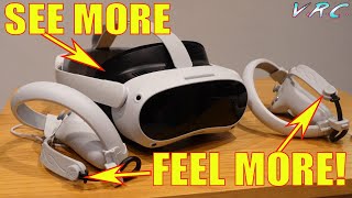 TWO Game CHANGING Pico 4 Accessories - Knuckle Grips and Interface