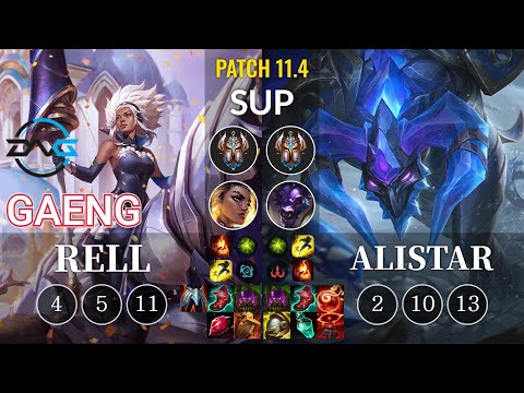 DFM Gaeng Rell vs Alistar Sup - KR Patch 11.4