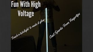 Make A High Voltage Generator And Cast Sparks From Fingertips!