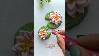 Lilly Pad with water drops🪷 #shorts #jennahandcrafts