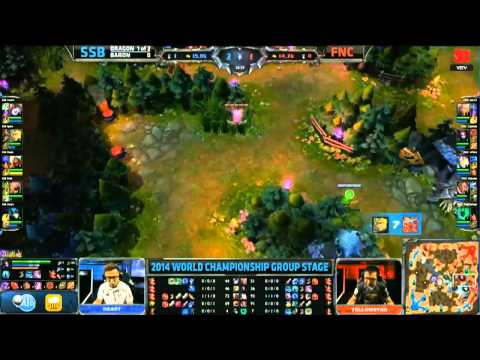LMHT [26-09-2014]  SSB vs FNC Chung Kết Thế Giới Mùa 4 Bảng C