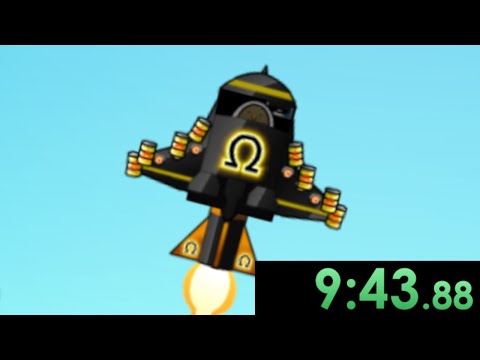 I tried speedrunning Learn To Fly 3 and upgraded my penguin beyond comprehension