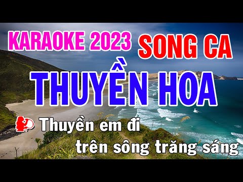 Thuyền Hoa Karaoke Song Ca Nhạc Sống - Phối Mới Dễ Hát - Nhật Nguyễn