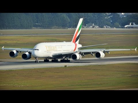 Emirates A380 Chegando em Guarulhos - São Paulo
