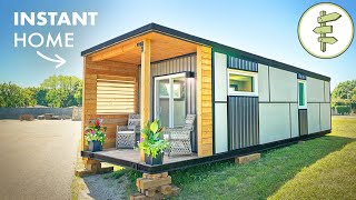 This Prefab Tiny House with Integrated Deck is an Instant Home – FULL TOUR