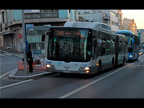 1114 STCP - MAN Lion's City G CNG (NG313) - Linha / Line 305 (Parte / Part 1)