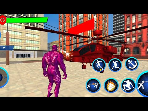 Venom Spider Crime City Battle | Black Spider Rope Hero City Rescue - Android GamePlay