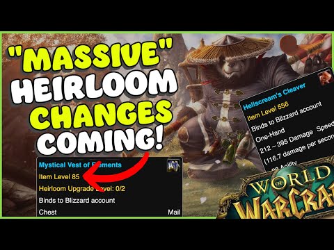 Sooooo many Heirloom changes in MoP (Kinda) | Wow Classic
