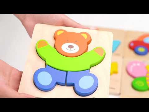 Дерев'яний міні-пазл Viga Toys Жук сонечко (50168)