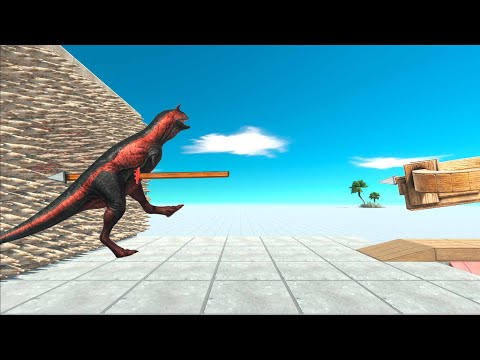 A Giant Ballista and a Wall with Spikes against Units - Animal Revolt Battle Simulator