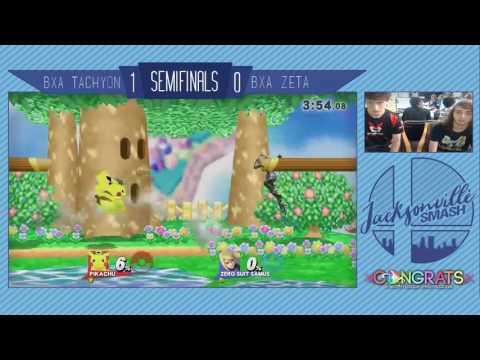 Jax Smash Weekly 4/6/17 - BxA Tachyon(Pikachu) Vs BxA Zeta(Zero Suit Samus) - Wii U Winners Finals