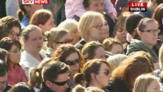 Boyzone sing at Stephen Gately&#39;s funeral &quot;In This Life&quot;