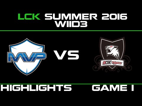 MVP vs ROX Game 1 Highlights LCK Champions 2016 W11D3 MVP vs ROX Tigers   ROX vs MVP   LCK LOL
