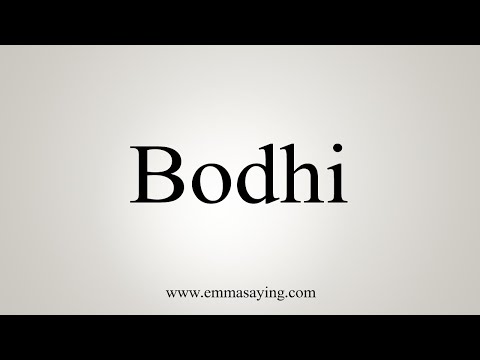 Part of a video titled How To Say Bodhi - YouTube