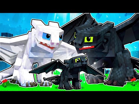 RARE! Baby NightFury Hatches - Mind-Blowing Surprise - Minecraft Dragons - Ep 1
