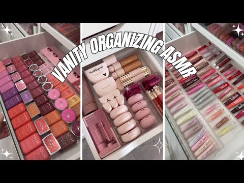 Satisfying ASMR Makeup Vanity Organizing Compilation 🎀💗 | TikTok Restocking Organizer