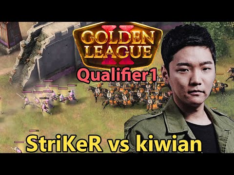 StriKeR 🇩🇪 vs kiwian 🇰🇷 - Golden League 2 - Qualifier - Age of Empires 4 [Deutsch/4K]