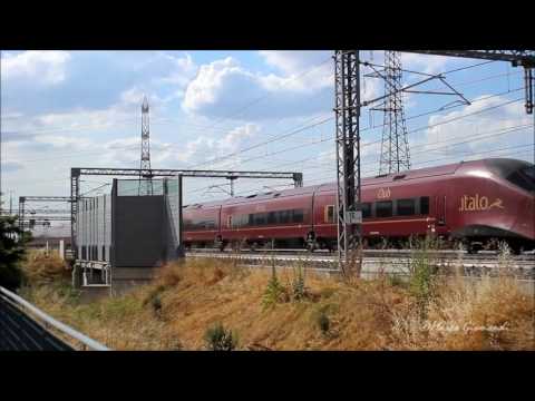 Train Spotting #2 @ Anzola Emilia Frecciarossa & Italo (high speed), Merci, Intercity