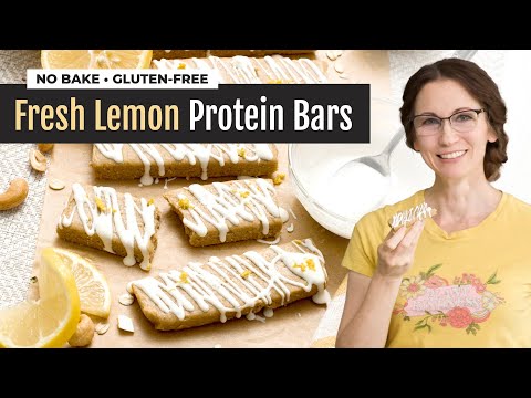 Fresh No-Bake Lemon Protein Bars | Pre or Post-Workout Snack