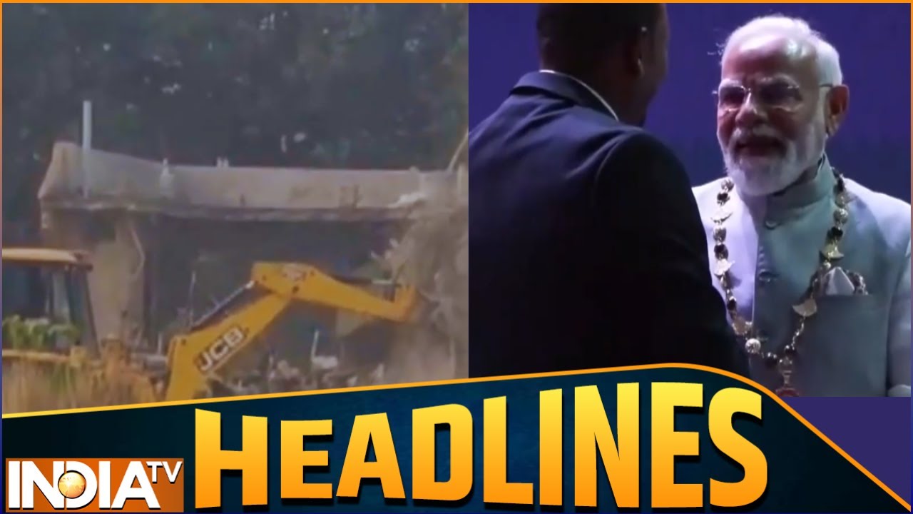 Headlines: PM Modi | Ethiopia | Bihar Bulldozer Action | Adiala Jail | Pakistan News | India TV