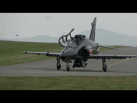 Royal Air Force BAe Hawk T.2 Trainer Taxiing at RAF Valley #raf  #rafvalley  #airforce  #aviation