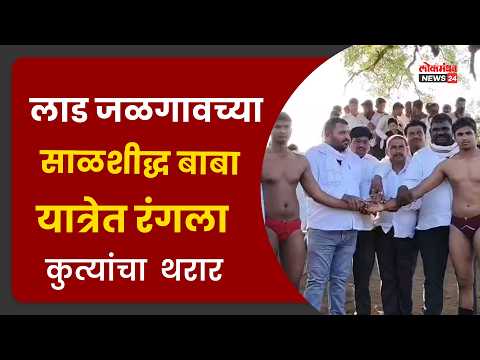 लाड जळगावच्या साळशीद्ध बाबा यात्रेत रंगला कुस्त्यांचा थरार लाड जळगावच्या साळशीद्ध बाबा यात्रेत रंगला कुस्त्यांचा थरार