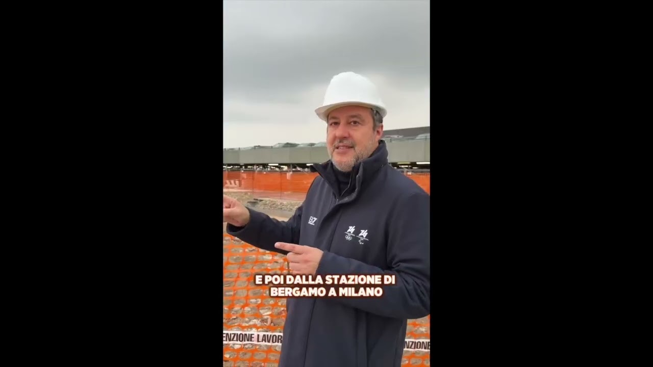 SALVINI: AEROPORTO ORIO AL SERIO, TRAGITTO TRENO DIRETTO E NUOVO SOVRAPPASSO ORIOCENTER