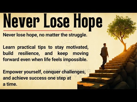 Never Lose Hope 🔥 || Powerful Motivation to Overcome Hard Times and Stay Strong || Graded Reader ✅