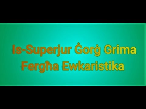 madonna tac cintura Taghlim Is Superjur Ġorġ Grima Fergħa Ewkaristika