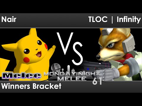 MNM 61 Melee - Nair (Pikachu) vs TLOC | Infinity (Fox) - Winners Bracket