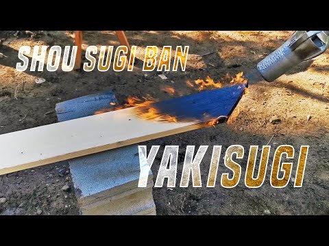 How I Burn Wood to Preserve. Yakisugi