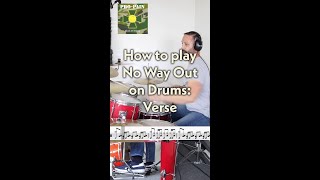How to play No Way Out (Pro-Pain; Shreds Of Dignity) on Drums: Verse