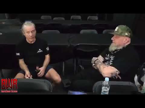 Iron Maiden Lead Singers Meet for the First Time Paul Di'Anno Meets Bruce Dickinson
