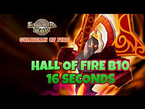 HALL OF FIRE B10, 16 SECONDS [Summoners War : Sky Arena]