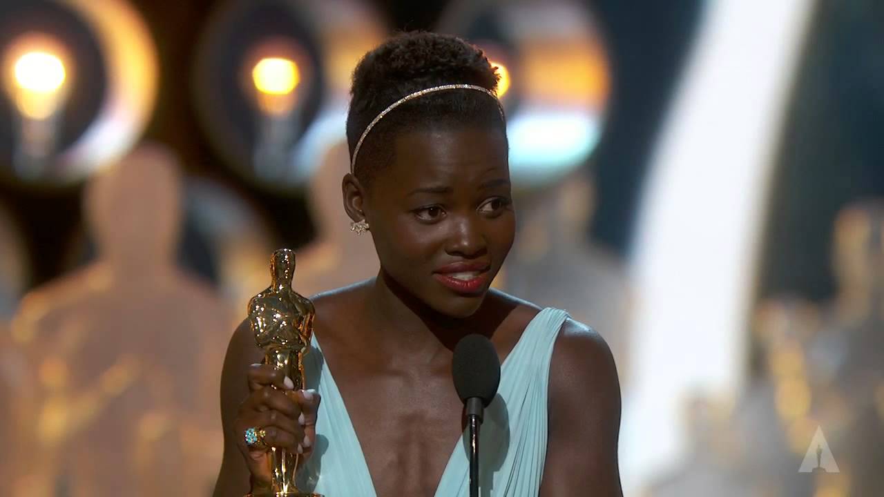 Lupita Nyong'o winning Best Supporting Actress | 86th Oscars (2014) - YouTube